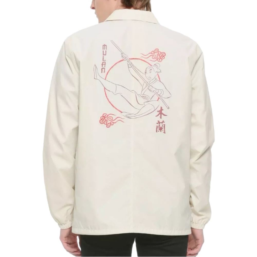 Disney Mulan Training Coach's Windbreaker Jacket Rain Lightweight Collar Spring